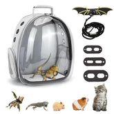 CUTENNIOU mochila para lagarto con ventana burbuja, ideal para observar durante el viaje