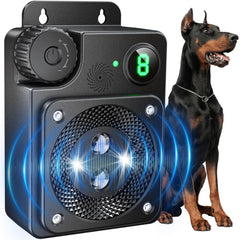 Cuukiee anti-ladridos ultrasonido, alcance 50 pies para uso al aire libre.