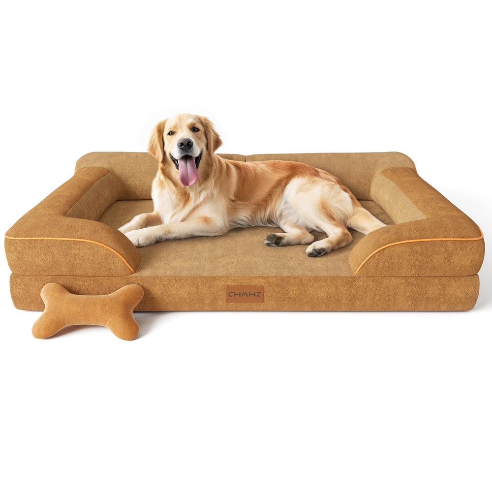 Cama CWAWZ para perros extragrande con espuma ortopédica y gel refrescante para descanso cómodo