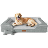 CWAWZ cama para perro extragrande ortopédica con gel enfriante para articulaciones