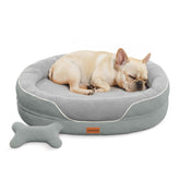 CWAWZ cama para perros grande con borde envolvente para mayor comodidad y seguridad