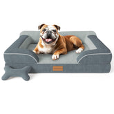 CWAWZ cama para perros grandes con espuma ortopédica que ofrece soporte cómodo.