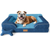 CWAWZ cama perro grande ortopedica con soporte para articulaciones y descanso cómodo.