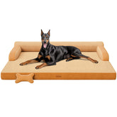 CWAWZ cama-perro-ortopedica-53-pulgadas ofrece soporte estable para perros grandes.