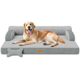 CWAWZ cama-perro-xl espuma-memoria: soporte suave para perros grandes.