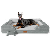 Cama CWAWZ para perro XL vista exterior, ideal para espacio amplio y confort nocturno
