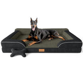 CWAWZ cama XXL para Perros Gigantes, vista frontal, descanso cómodo y estable.