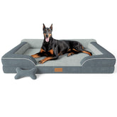 CWAWZ cama para perros XXL con espuma memoria ortopédica para mayor soporte