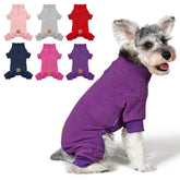 Pijama cyeollo para perro con forro de peluche, cálido para noches frías.