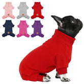 Pijama cyeollo para perro, navidad, frente, cálido para salidas o descanso.