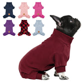 Pijamas cyeollo para perro pequeño Burdeos, frente, tejido suave para dormir