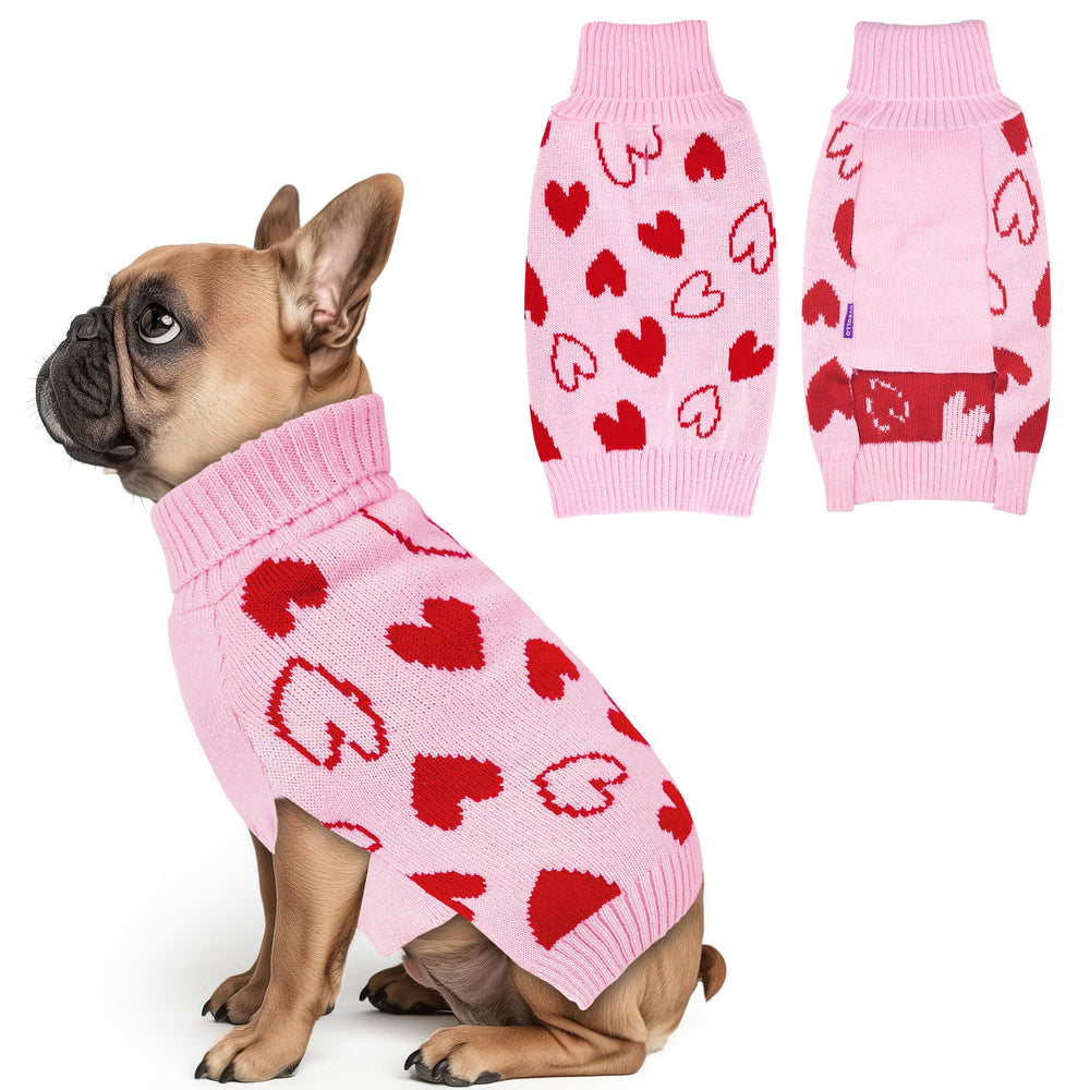 Sudadera cyeollo con corazones rosa en el frente para paseos cómodos
