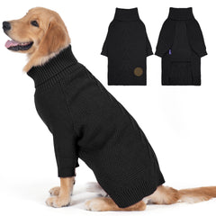 Sudadera cyeollo con cuello alto y manga para paseos fríos de perros grandes
