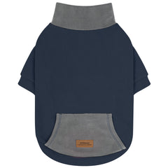Sudadera de fleece cyeollo con cuello alto para perro, calor suave en paseos