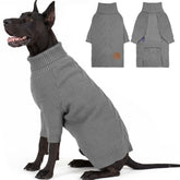 Cyeollo sudadera para perros gigantes con cuello alto cubre cuello y abdomen