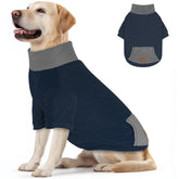 Sudadera Cyeollo para perro, frente azul marino, ideal para paseos invernales.