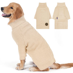 cyeollo suéter para perros, frente, ofrece calor cómodo para paseos fríos.
