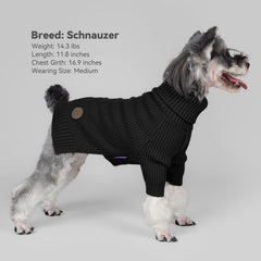 cyeollo suéter perro tejido fleece, abrigo suave para días fríos.