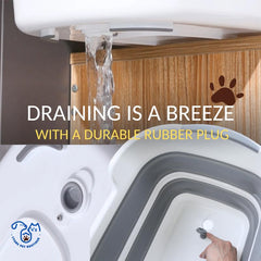 CYGNE banera-lavado-perros-portatil, perfecto para baños al aire libre