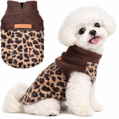 DaFuEn chaleco perro peluche doble cara, abrigo suave para paseos fríos