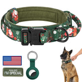 DAGANXI collar táctico navidad ajustable para perros medianos y grandes, ideal entrenamiento