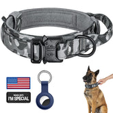 Collar táctico DAGANXI de nylon 1000D para perros grandes, duradero y cómodo en entrenamiento.