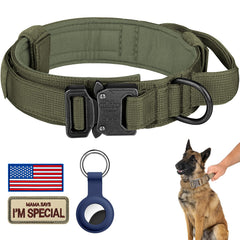 DAGANXI collar tactico de nylon ajustable para perros medianos y grandes, comodidad y durabilidad.