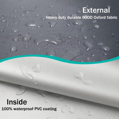 Funda Dalema para cama de perro gris oscuro, material plástico resistente e impermeable