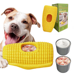 Juguete DAMDANLUNO con forma de mazorca, ideal para masticadores agresivos.
