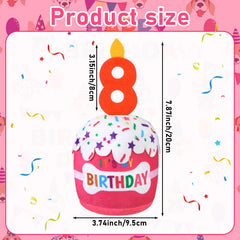 Dansydaisy diseño tridimensional de torta para perro, tema de celebración.