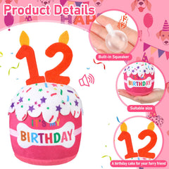 Dansydaisy juguete para perro con sonido rosa, promueve juego interactivo y estimulación.