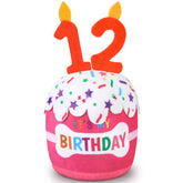 Dansydaisy pastel de cumpleaños para perros rosa, ideal para fiestas divertidas.
