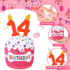 Dansydaisy peluche sonoro torta, ideal para juego y masticación.