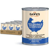 Dave's Pet Food: lata de 12,5 oz con pollo e hígado, alto en proteína.