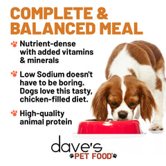 Dave's Pet Food lata 13-2oz para perros, porciones prácticas
