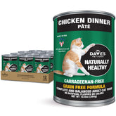 Dave's Pet Food lata para gatos con paté de pollo, sabrosa y lista para servir