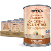 Dave's Pet Food: lata húmeda de pollo y arroz, lista para servir.