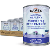 Dave's Pet Food, lata húmeda con pollo y res, opción sabrosa para la dieta diaria