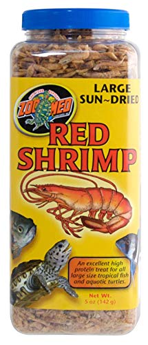 DBDPet Camarón Rojo Secado al Sol, alimento para tortugas que favorece la nutrición y la vitalidad.