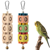 DBNESS Juguete para aves: bloques cuadrados giratorios para juego y desarrollo