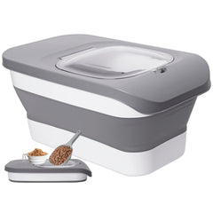 DDMOMMY contenedor alimento perros plegable para ahorro de espacio