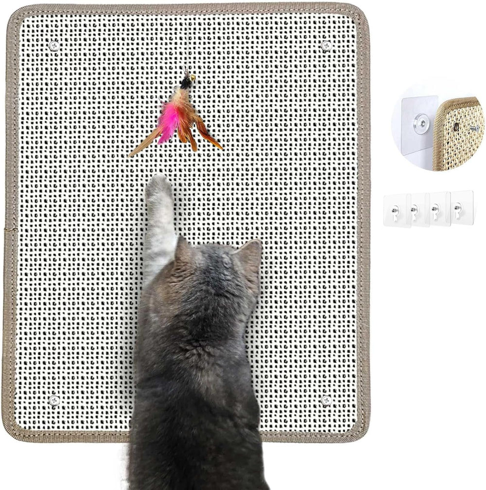 Deapher rascador de uñas para gatos con sisal, limando uñas naturalmente.