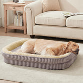 DEBANG HOME cama ortopédica para perros con espuma huevo, apoyo suave.