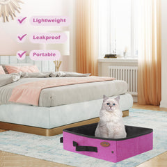 Deblue caja arena con dimensiones grandes para gatos medianos.
