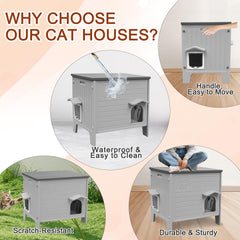 Deblue Cat House capacidad 1-2 gatos 22x16x21