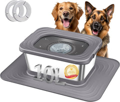 Decflow bebederos para perros 10L de acero inoxidable, ideal para grandes razas.