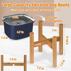 Decflow soporte alto para perros, postura cómoda al beber