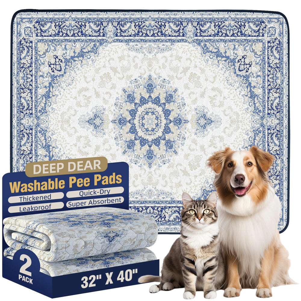 Almohadillas Deep Dear para entrenamiento de perros, 32x40 pulgadas, 2 piezas incluidas