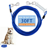 Deisunpet cable para perro con gancho giratorio 360° para paseos sin enredos.