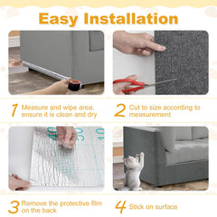 Protector Deisunpet adhesivo fácil de pegar, instalación rápida.